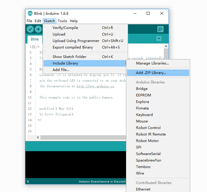 Arduino add lib