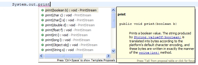  Autocomplete in Eclipse